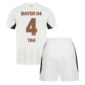 Bayer Leverkusen Jonathan Tah #4 Dětské Venkovní dres komplet 2024-25 Krátký Rukáv (+ trenýrky)